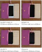 กระเป๋า All in one-B เป็นกระเป๋าหนังเรียบใส่ได้ไอโฟน 4/5/ซัมซุง SII,SIII