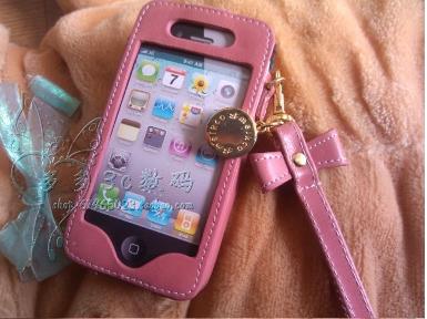 กระเป๋าหนังอย่างดี ใส่iPhone5 รุ่นโบว์ พร้อมสายห้อยเก๋ๆ 