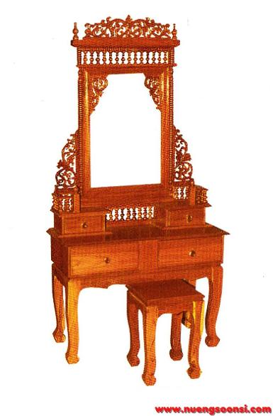 โต๊ะเครื่องแป้ง ไม้สัก ( K-12 )