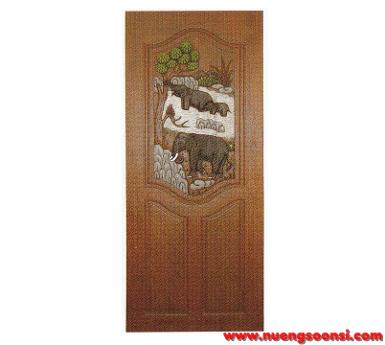 ประตูไม้สัก ( E-36 )