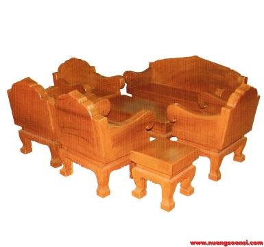 ชุดรับแขก ไม้สัก สีสัก ( K-174 )