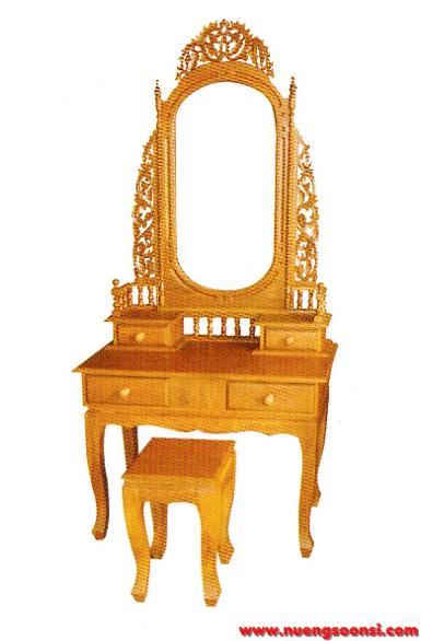 โต๊ะเครื่องแป้ง ไม้สัก ( K-14 )