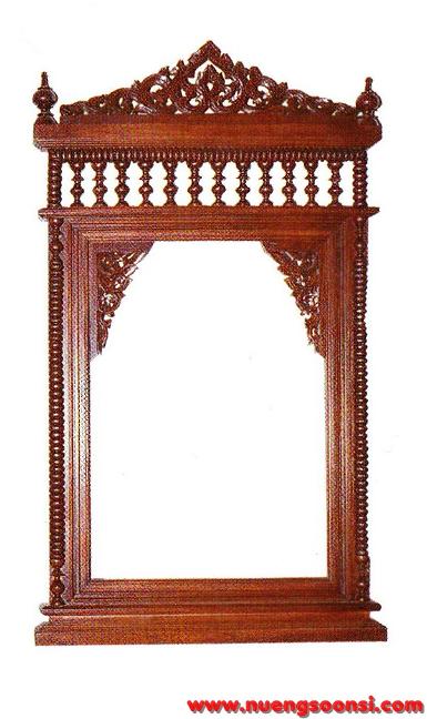 กรอบกระจกไม้สัก ( K-20 )