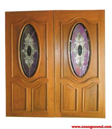 ประตูไม้สัก ( E-05 )