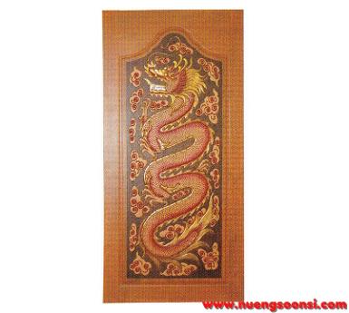 ประตูไม้สัก ( E-28 )