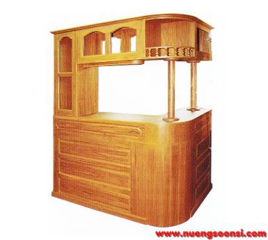  เคาน์เตอร์ บาร์ ไม้สัก ( K-68 )