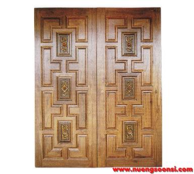 ประตูไม้สัก ( E-18 )