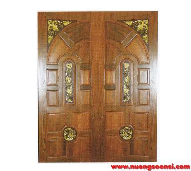 ประตูไม้สัก ( E-14 )