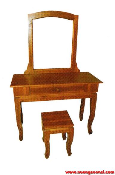โต๊ะเครื่องแป้ง ไม้สัก ( K-17 )