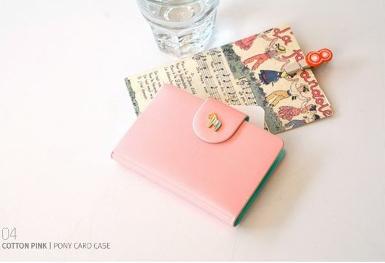 กระเป๋าใส่การ์ด ใส่ได้ถึง 20 ใบ สีสดใส โลโก้ม้า C-1