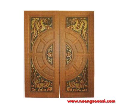 ประตูไม้สัก ( E-13 )