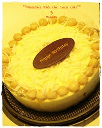 White Choc Macadamia Cheese Cake