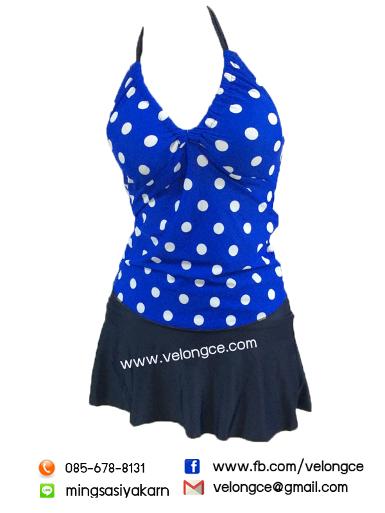 ชุดผู้หญิง 2 ชิ้้นผูกคอเสื้อลาย กระโปรงสีพื้น Free size ชุดผู้หญิง 2 ชิ้้นผูกคอเสื้อลาย กระโปรงสีพื้น Free size