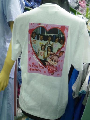 พิมพ์ภาพลงเสื้อยืดคอกลม/คอวี