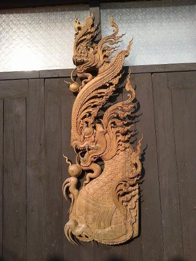 นาคราช lสองหัวติดผนัง