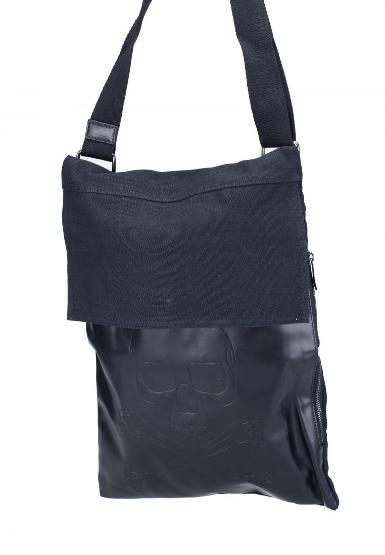 Skull Embossed Flap Bag