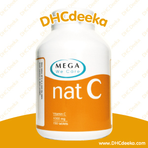 Mega We Care nat C ( วิตามิน C ) 1000 mg 60 แคปซูล