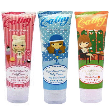 Cathy Doll ครีมทาผิว ปรับผิวขาว I Love Aura หลอดสีเขียว