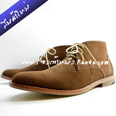 J504 รองเท้าหุ้มข้อ OXFORD สีน้ำตาลพื้นไม้