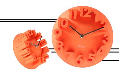 นาฬิกาพลาสติกตัวเลขนูน สไตล์วัยรุ่น ขนาด 6 นิ้ว มี 3 สี ให้เลือก