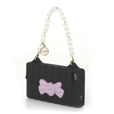 เคส iPhone4/4s Candies Matelasse with Pearl Black
