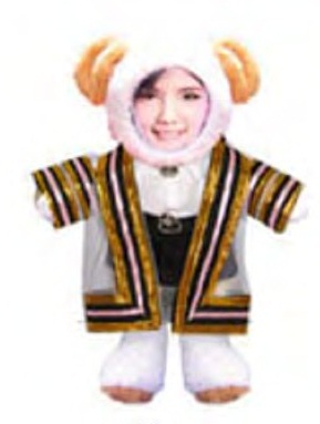 ชุดครุยรับปริญญา ตุ๊กตา ขนาด 14-15 นิ้ว