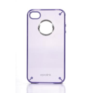 เคส iPhone 4/4s aprolink with Swarosky Ring Purple