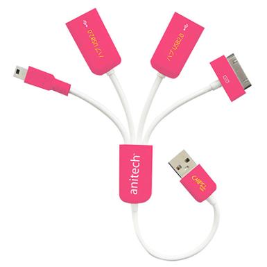 High Speed Cable D108 Pink For BB, iPhone