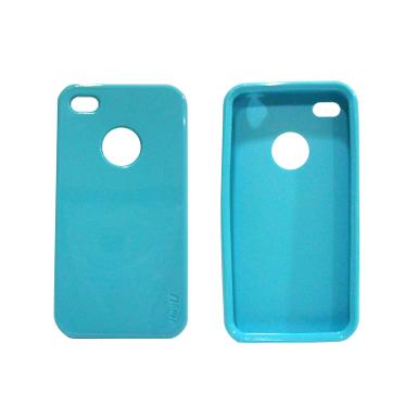 เคส iPhone 4 Crayon IMD สีเขียวฟ้า