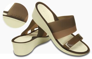 Crocs Color Block Translucent Mini Wedge