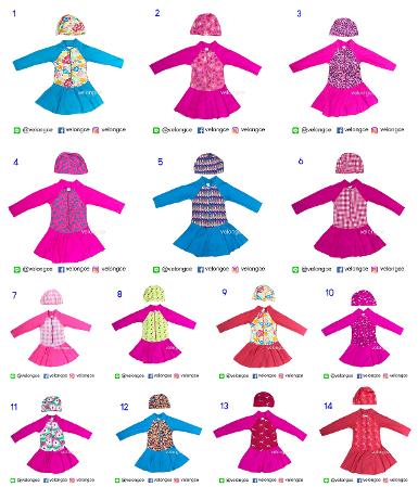 ชุดว่ายน้ำเด็กหญิงชิ้นเดียวแขนยาวซิปลายน่ารักมีกระโปรงคลุม มีหลายสีให้เลือกสรร มีซับใน ไซส์ 8 - 18 ชุดว่ายน้ำเด็กหญิงชิ้นเดียวแขนยาวซิปลายน่ารักมีกระโปรงคลุม มีหลายสีให้เลือกสรร มีซับใน ไซส์ 8 - 18