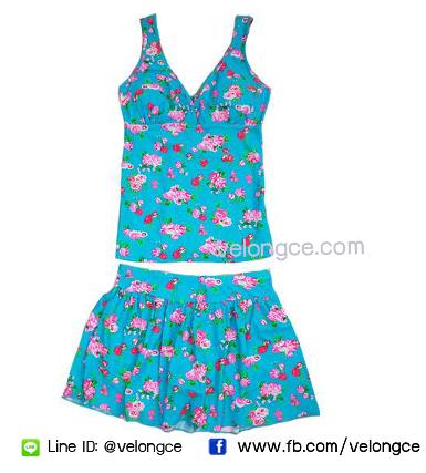 ชุดว่ายน้ำ 2 ชิ้น เสื้อกล้าม กางเกงกระโปรง ลายทั้งตัว size L, XL,XXL,3XL ชุดว่ายน้ำ 2 ชิ้น เสื้อกล้าม กางเกงกระโปรง ลายทั้งตัว size L, XL,XXL,3XL