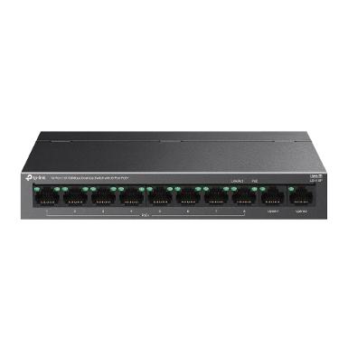 TP-LINK LS110P 10-Port 10/100Mbps Desktop Switch with 8-Port PoE+