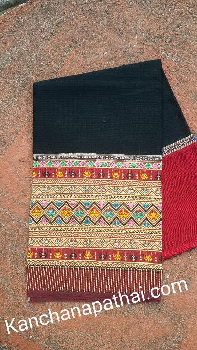 &nbsp;TC583 ผ้าตีนจกต่อซิ่นมุกดอกเล็ก