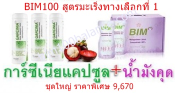 ชุดมะเร็งทางเลือกที่ 1 (น้ำมังคุด+การ์ซีเนียแคปซูล)