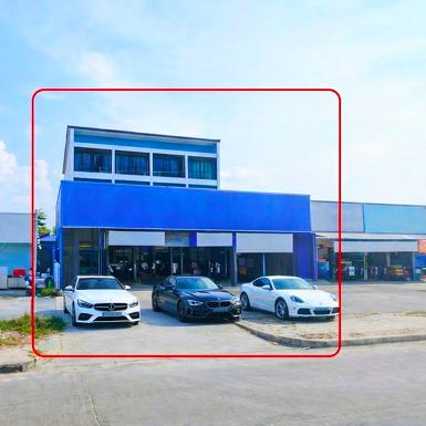  แม็คโคร ปทุมธานี 700ม. ให้เช่าศูนย์ซ่อมรถ พร้อมอาคารพาณิชย์ 4คูห