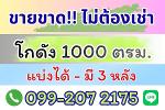  ขายโกดัง แปลงใหญ่ 1000 ตรม. (3 แปลงแบ่งขายได้) 