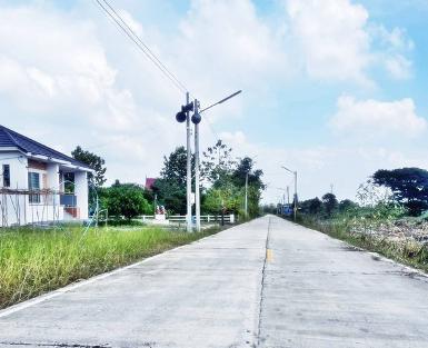 T.o86-3ol-6l6l ที่ดินติดคอนกรีต100ตรว.3.4แสน฿ไฟ3เฟส ค11หนองเสือ 