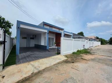 ขายบ้านเดี่ยวชั้นเดียว ใหม่มือ1 สไตส์โมเดิร์น ใกล้อ่างเก็บน้ำมาบป