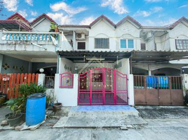 ทาวน์เฮ้าส์ หมู่บ้าน เก้าวัฒนาวิลล่า เลียบคลองทวีวัฒนา บางแค