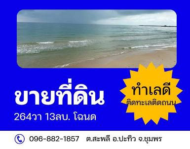 เดือนความรักหาทรัพย์ ขายที่สวยติดทะเล ที่ติดชายหาดสะพลี ชุมพร 5.