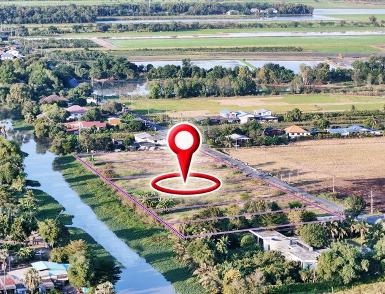 ค้าขายได้ ติดถ.ลาดยางติดคลอง16 ใกล้มศว.องครักษ์ ที่ดินถมแล้ว เกือ