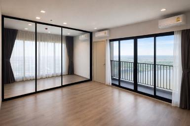  MRT พระนั่งเกล้า 250 ม. คอนโด The Politan Rive 32ตรม. ชั้นที่ 41