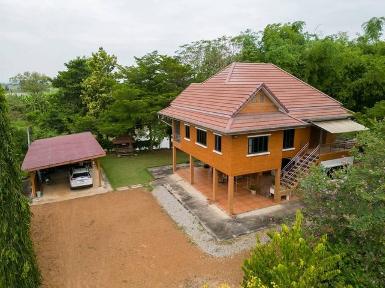 ขายบ้านริมน้ำ บรรยากาศดีเจ้าของขายเอง 2 ไร่ 2 งาน 59 ตารางวา ชัย