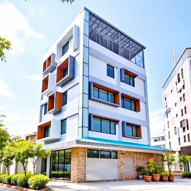 ประชาราษฎร์บำเพ็ญ ทำเลรัชดา ห้วยขวาง 765ตร.ม. อาคาร 5ชั้น 7-Eleve