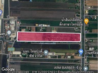 ขายที่ดินศักยภาพสูง ไทรน้อย ที่ดินแปลงใหญ่ 63 ไร่ ติดถนน 2 ด้าน 