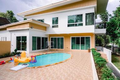 โซนสุเทพ ให้เช่า/ขาย บ้านพูลวิลล่า 2 ชั้น หลังมช. ทำ #Airbnb ได้