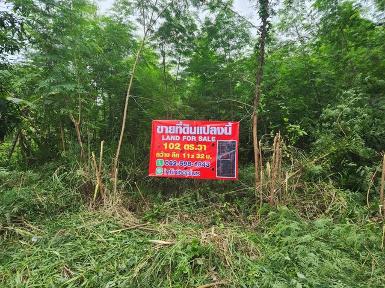 ขายที่ดินคลองสาม 102 ตร.ว ขายด่วน1.3ลบ. ถมแล้ว