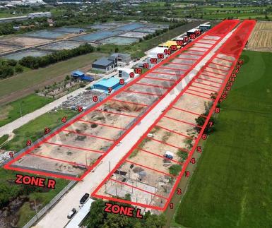 P1841 ขายที่ดิน ถ.กาญจนาภิเษก กม.9 บางบัวทอง สุพรรณบุรี