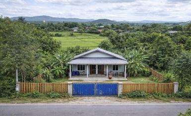 PTT ปตท.เขาบางแกรก4กม. บ้านสวนชั้นเดียว 2นอน วัดหนองกระทุ่ม 2กม.